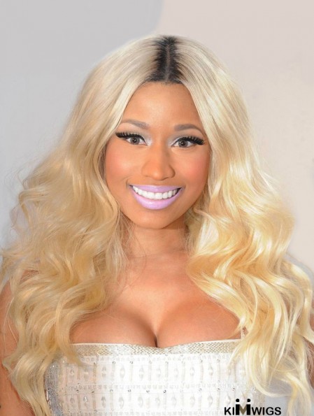 22 inch Blonde Wavy Without Bangs Long Amazing Nicki Minaj Wigs