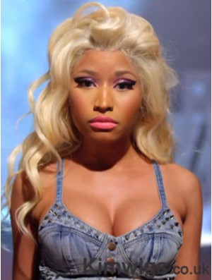 22 inch Blonde Wavy Without Bangs Long Natural Nicki Minaj Wigs