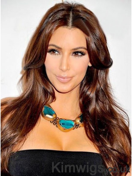 Auburn Straight Lace Front Discount 20 inch Kim Kardashian Wigs