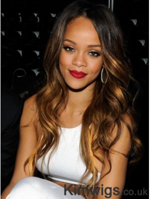 Ombre/2 Tone Wavy Layered Lace Front 22 inch High Quality Rihanna Wigs