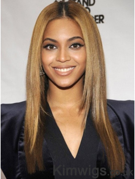 Brown Long Straight Layered Lace Front 18 inch Beyonce Wigs