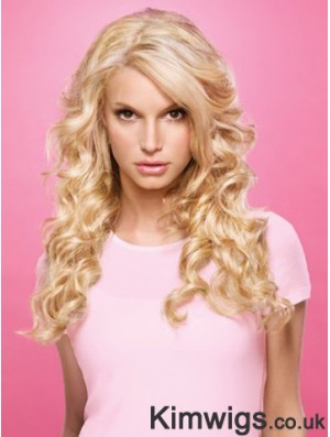 Wavy Lace Front Layered Long Blonde Popular Jessica Simpson Wigs