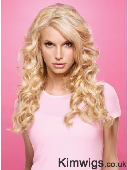 Wavy Lace Front Layered Long Blonde Popular Jessica Simpson Wigs