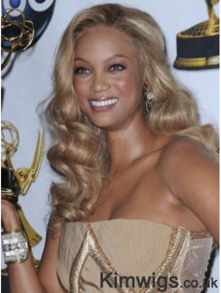 Blonde Wavy Without Bangs Lace Front 18 inch Incredible Tyra Banks Wigs
