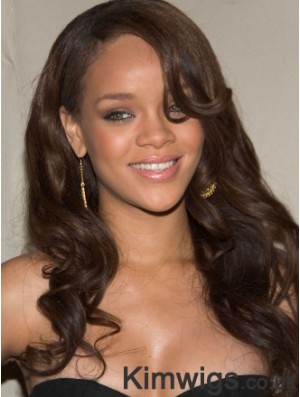 Black Wavy Layered 100% Hand-tied 20 inch Fabulous Rihanna Wigs