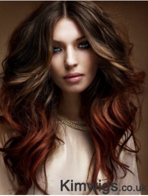 Best Ombre/2 Tone Long Wavy Layered 20 inch Human Lace Wigs