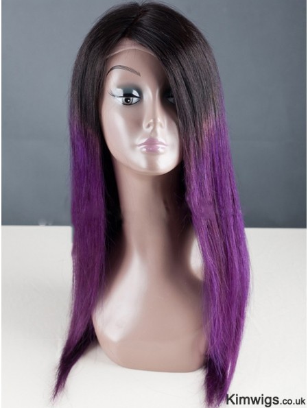 Long Straight Without Bangs Full Lace 18 inch Designed Black Women Wigs