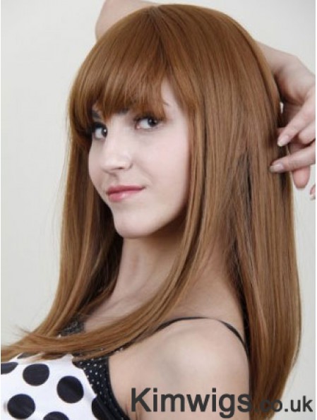 With Bangs Long Auburn UK Cheap Wigs