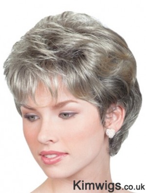 Wigs For Elderly Lady UK With Lace Front Chin Length