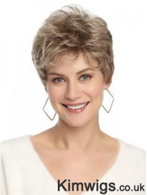 Lace Front Wavy Layered Short 8 inch Hairstyles Human Hair Wigs