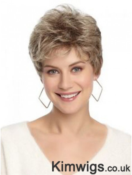 Lace Front Wavy Layered Short 8 inch Hairstyles Human Hair Wigs