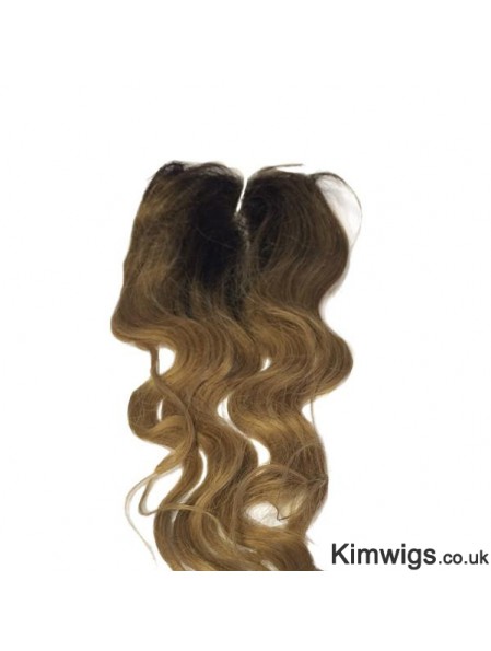 Stylish Black Long Wavy Lace Closures