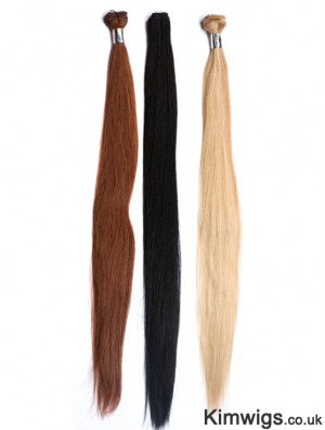 Straight Remy Human Hair Auburn Hairstyles Weft Extensions