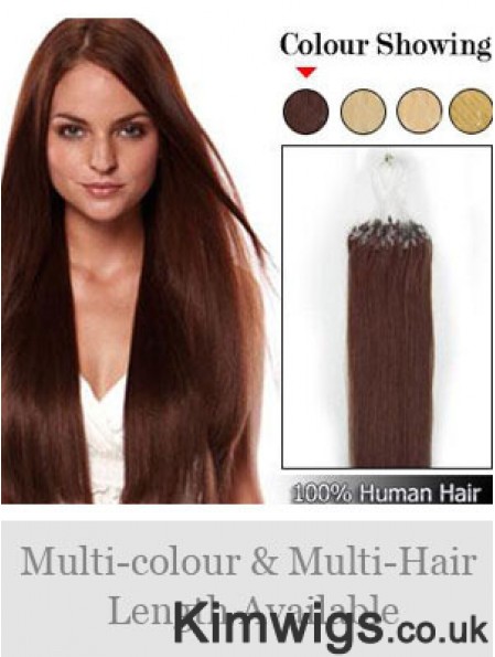 Online Auburn Straight Micro Loop Ring Hair Extensions