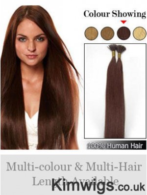 Auburn Straight Stick/I Tip Hair Extensions