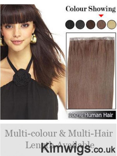 Straight Remy Human Hair Auburn Discount Weft Extensions