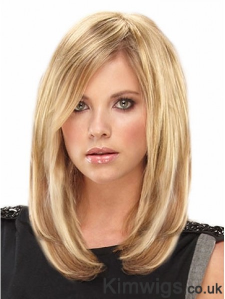 Amazing Blonde Straight Remy Human Hair Clip In Hair Extensions