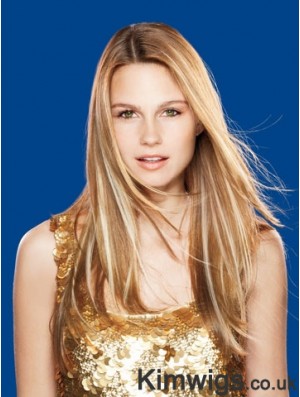 Straight Remy Human Hair Brown Top Weft Extensions