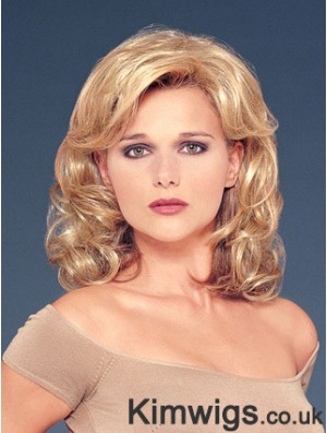 Hair Falls With Sunthetic Blonde Color Wavy Style