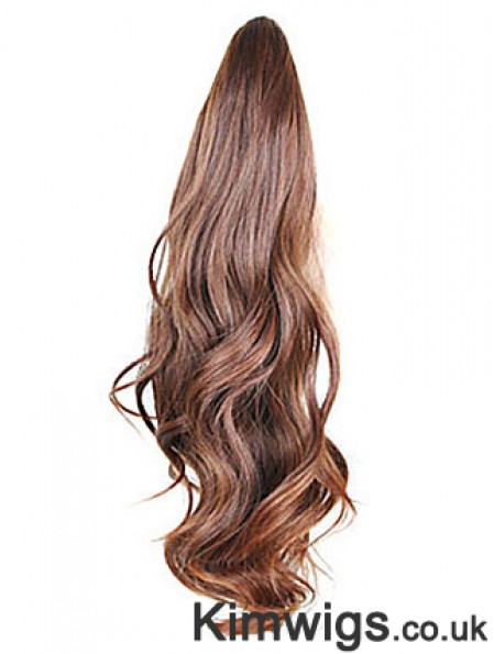 Style Wavy Brown Ponytails