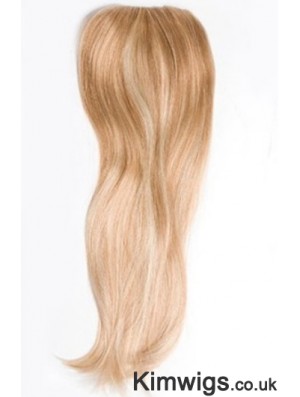 Cheapest Blonde Straight Remy Human Hair Clip In Hairpieces