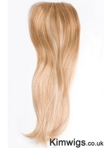 Cheapest Blonde Straight Remy Human Hair Clip In Hairpieces