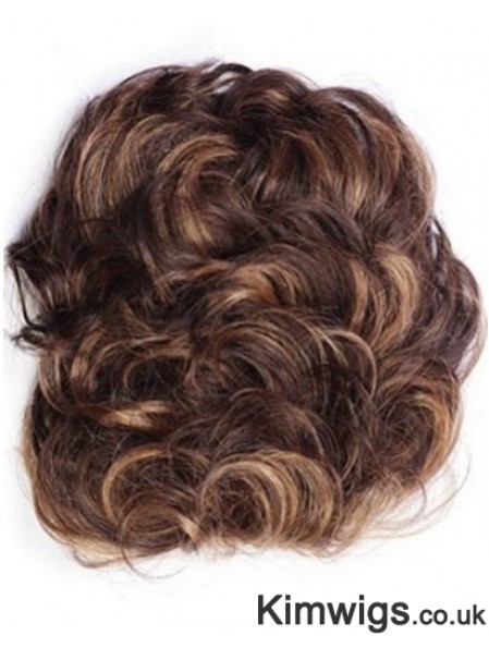 Good Auburn Curly Remy Human Hair Clip In Hairpieces