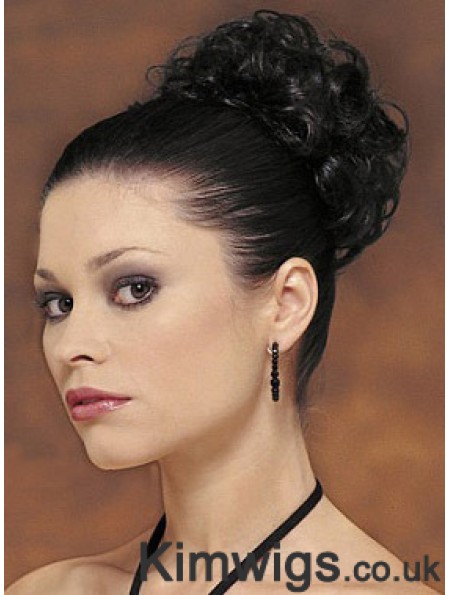 Black Big Bun Hair Piece