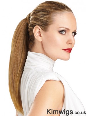 Modern Straight Brown Ponytails